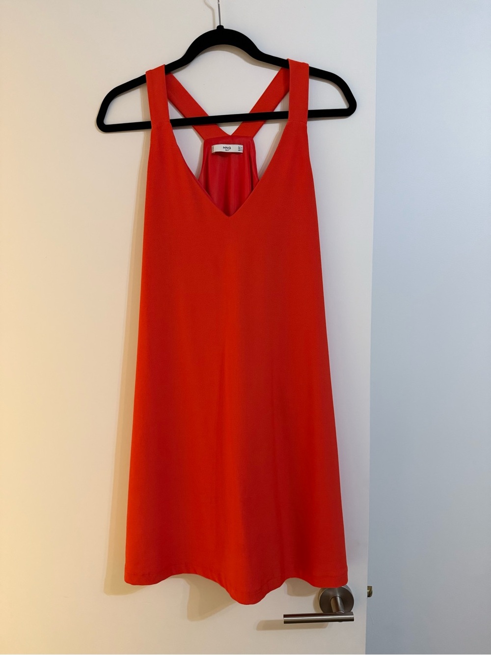 Mango Red Coral Sleeveless Dresse